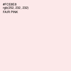 #FCE8E8 - Fair Pink Color Image
